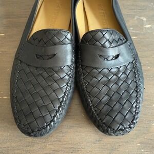 ROBERT ZUR Petra soft Loafers Black Soft Leather Moccasin‎ Women's 10AA
